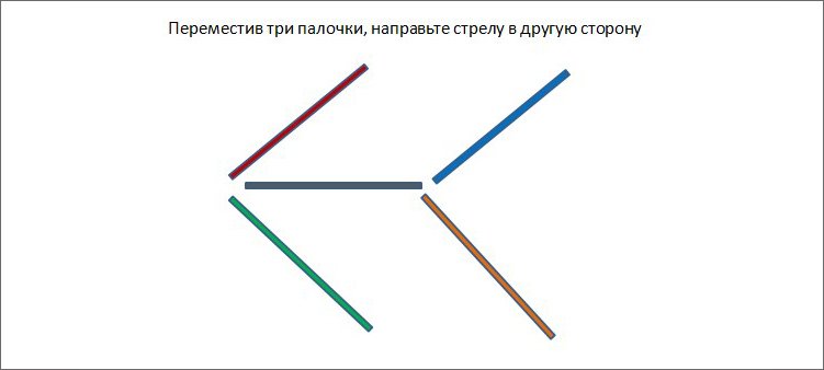 спичка-головоломка-стрелка