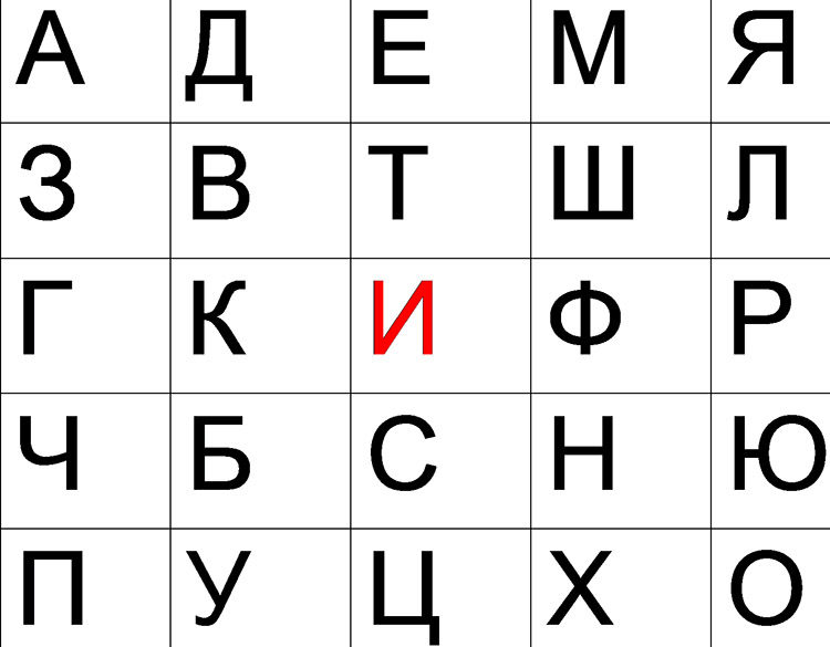 буквы на столе