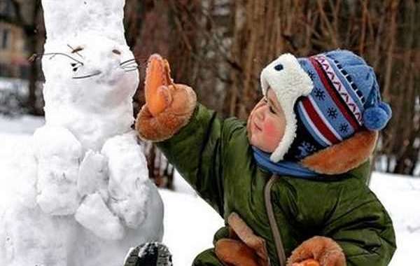 Лепка снега