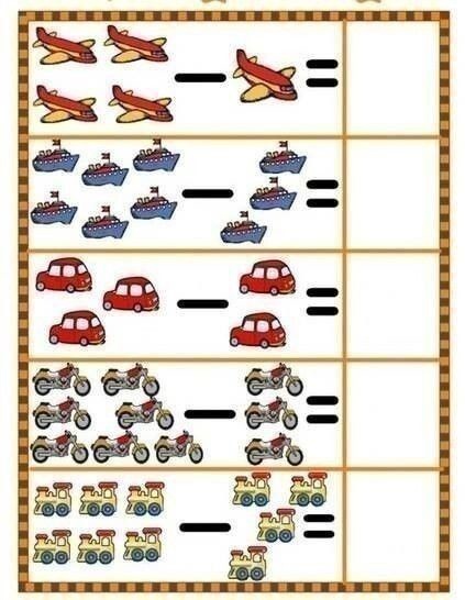 Примеры для дошкольников 5-6 лет по математике для подготовки к школе (бесплатная распечатка)